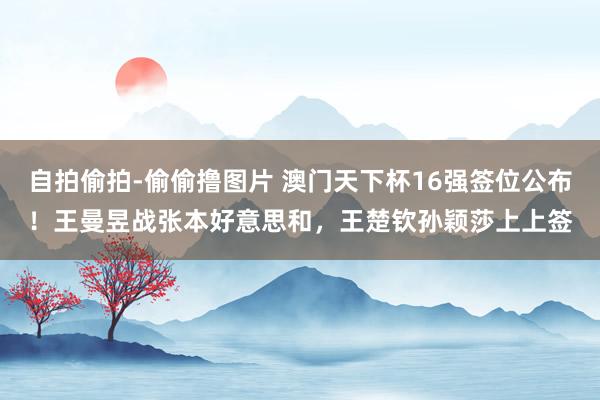 自拍偷拍-偷偷撸图片 澳门天下杯16强签位公布！王曼昱战张本好意思和，王楚钦孙颖莎上上签