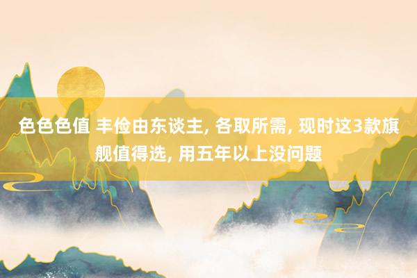 色色色值 丰俭由东谈主， 各取所需， 现时这3款旗舰值得选， 用五年以上没问题