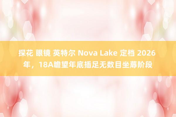 探花 眼镜 英特尔 Nova Lake 定档 2026 年，18A瞻望年底插足无数目坐蓐阶段